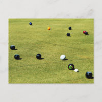 Competing At Lawn Bowls,