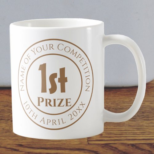 Competition 1st Prize Trophy Award Coffee Mug