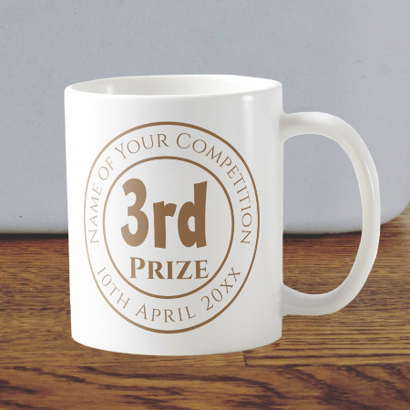 Competition 3rd Prize Trophy Award Coffee Mug