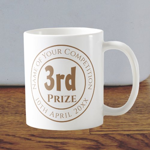 Competition 3rd Prize Trophy Award Coffee Mug