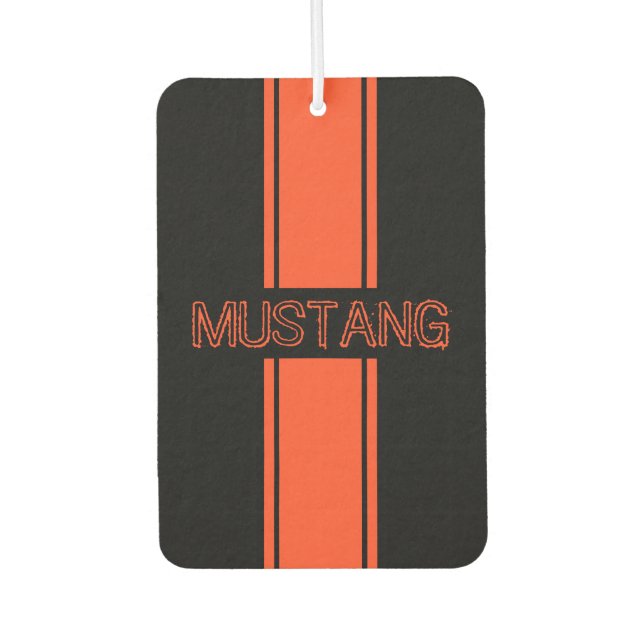 Competition Orange Racing Stripes Air Freshener (Front)