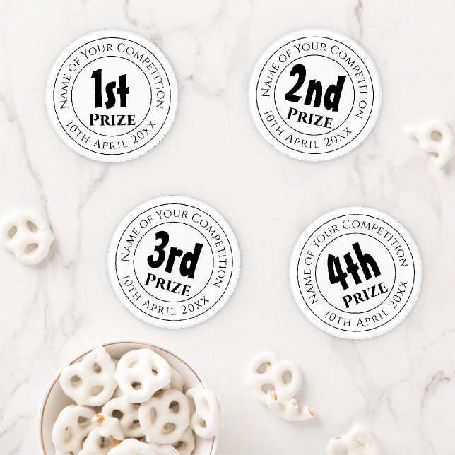 Competition Prize Trophy Awards Coaster Set (In Situ)