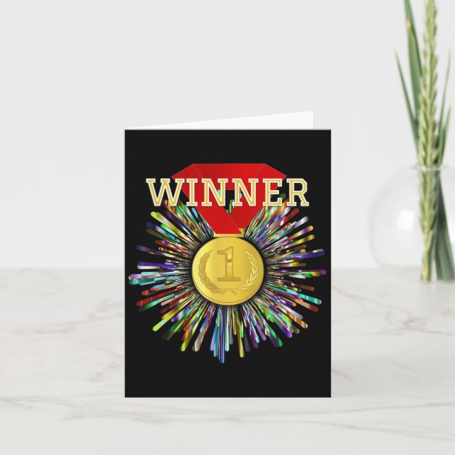 Competition Prize Winner Gold Medal #1  Card (Front)