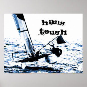 Competition Sailing Catamaran Picture Poster
