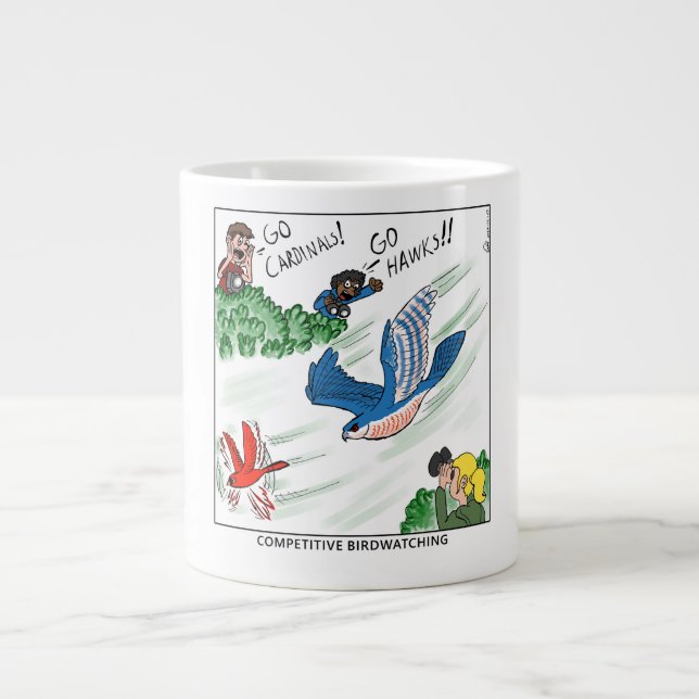 Competitive Birdwatching (comic) Giant Coffee Mug (Front)