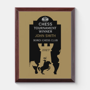 Competitive Chess Players Award Plaque