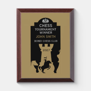 Competitive Chess Players Award Plaque