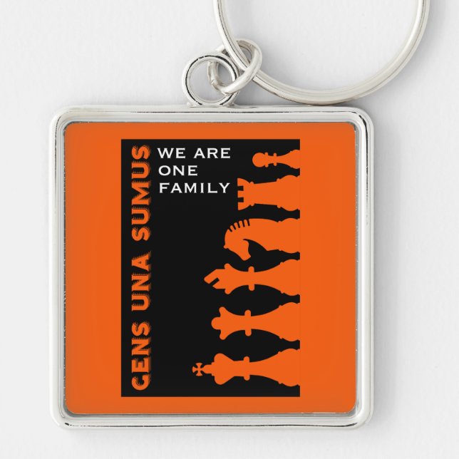 Competitive Chess Players Keychain (Front)