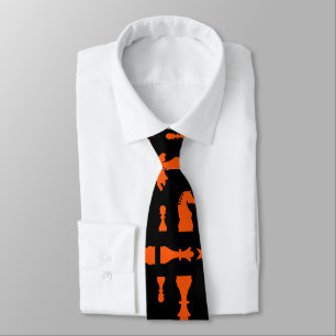Competitive Chess Players Neck Tie
