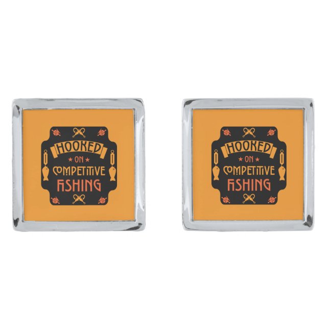 Competitive Fishing Gifts Cufflinks (Front)