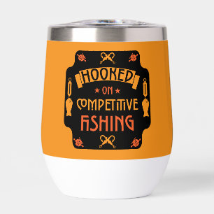 Competitive Fishing Gifts Thermal Wine Tumbler