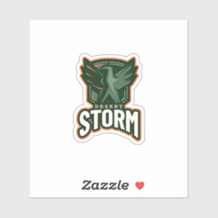 Competitive Gaming Desert Storm Eagle Logo Gaming Sticker