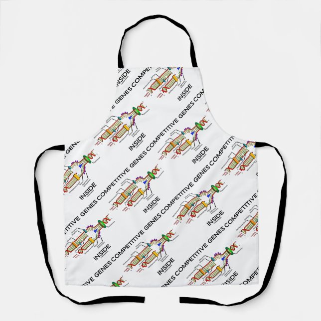 Competitive Genes Inside DNA Replication Humor Apron (Front)