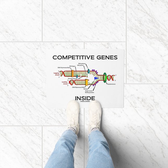Competitive Genes Inside DNA Replication Humor Doormat (Indoor)