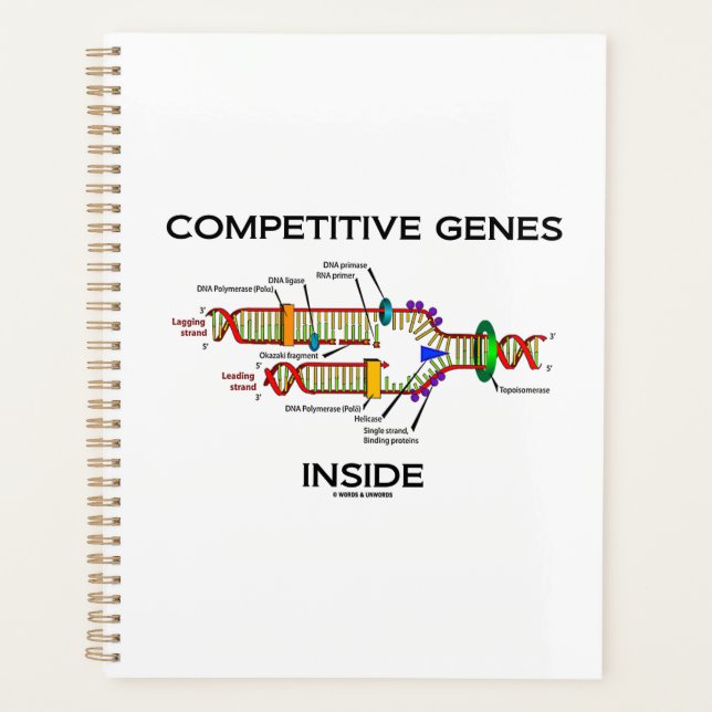 Competitive Genes Inside DNA Replication Humor Planner (Front)