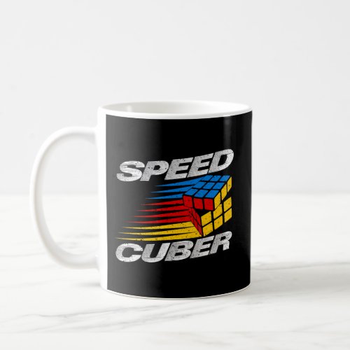 Competitive Puzzle Cube Speed Cuber Hobby 80S Toy Coffee Mug