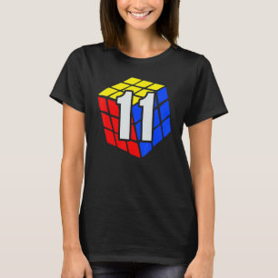 Competitive Speed Cubing 11 Years Old Birthday for T-Shirt