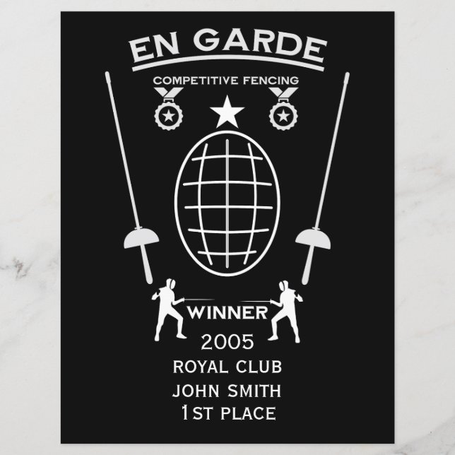 Competitive Sword Fencing (Front)