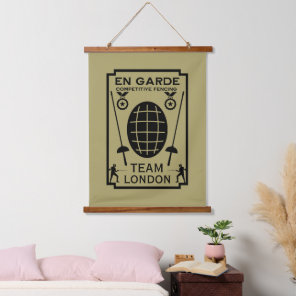 Competitive Sword Fencing Hanging Tapestry