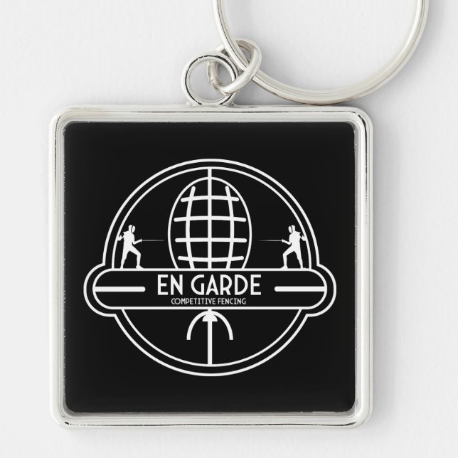 Competitive Sword Fencing Keychain (Front)