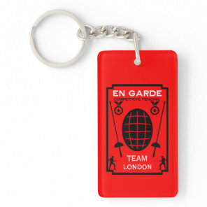 Competitive Sword Fencing Keychain