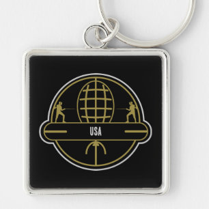 Competitive Sword Fencing Keychain