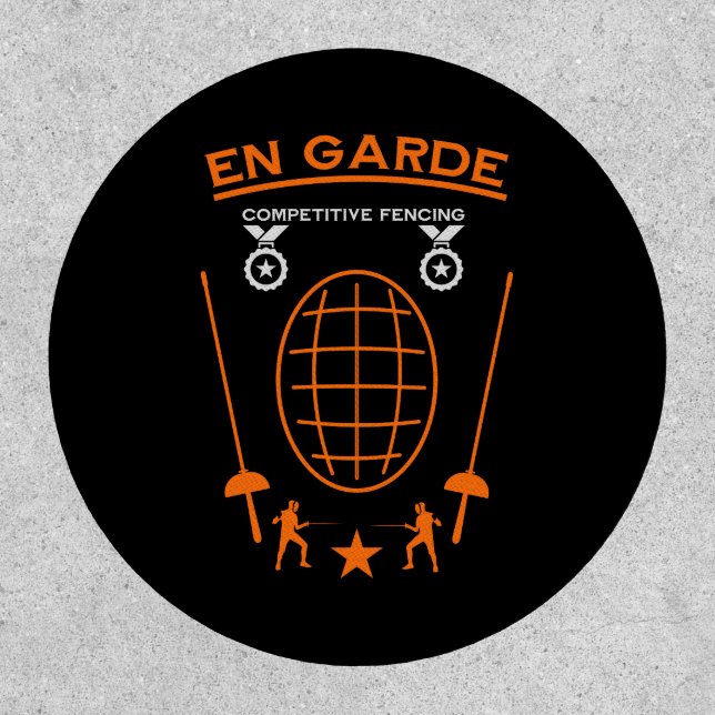 Competitive Sword Fencing Patch (Front)