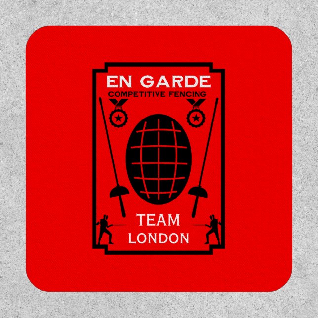 Competitive Sword Fencing Patch (Front)