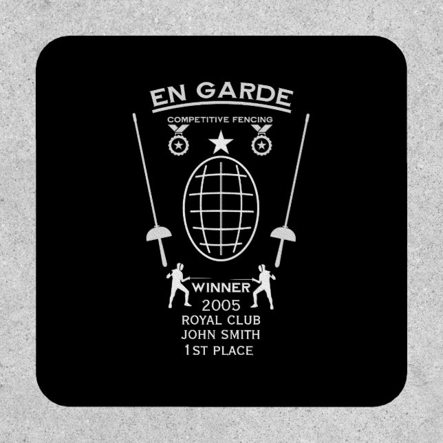 Competitive Sword Fencing Patch (Front)