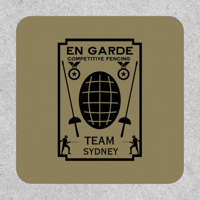 Competitive Sword Fencing Patch (Front)