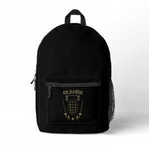 Competitive Sword Fencing Printed Backpack