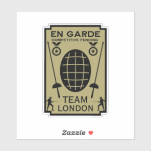 Competitive Sword Fencing Sticker