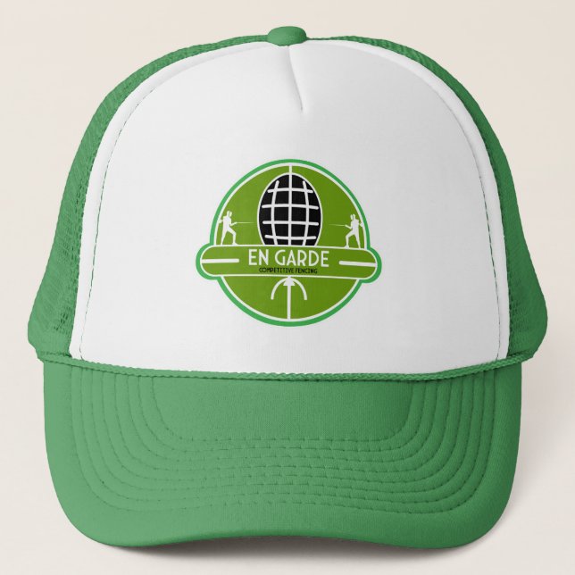 Competitive Sword Fencing Trucker Hat (Front)