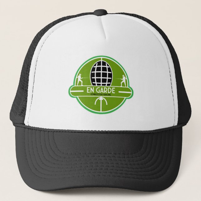 Competitive Sword Fencing Trucker Hat (Front)