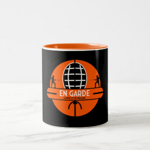 Competitive Sword Fencing Two-Tone Coffee Mug