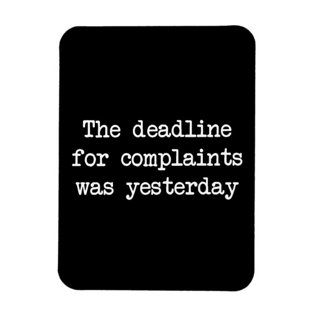 Complaint Deadline Magnet (Vertical)