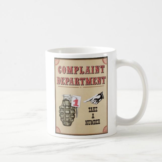 Complaint Department Coffee Mug (Right)