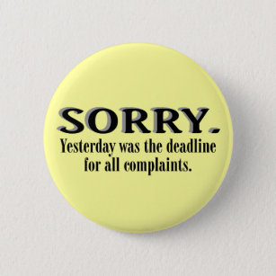 Complaints Deadline Button