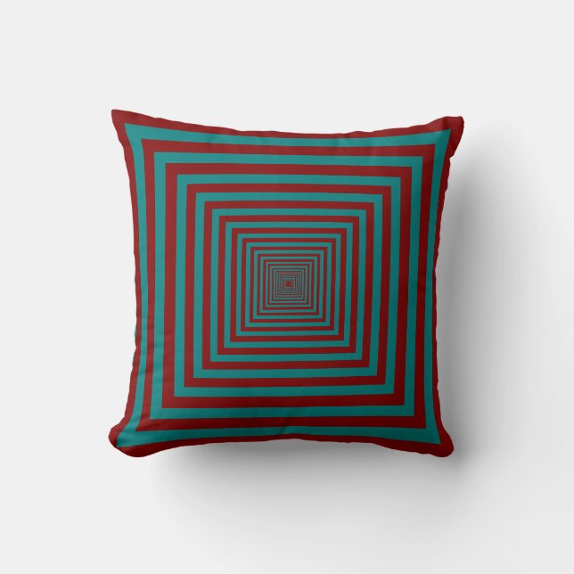 Complementary Two Color Combination / Mix Throw Pillow (Front)
