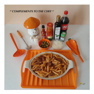 COMPLEMENTS TO THE CHEF PHOTO PRINT