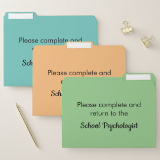 Complete and Return Folders