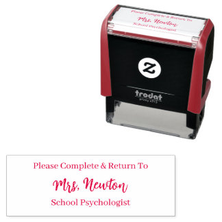 Complete and Return Stamp, Custom Please Complete  Self-inking Stamp