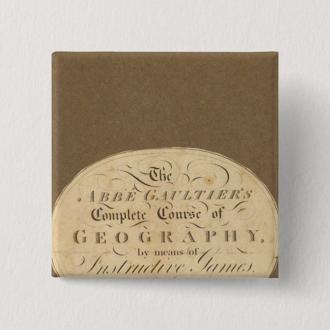 Complete course of geography button (Front)