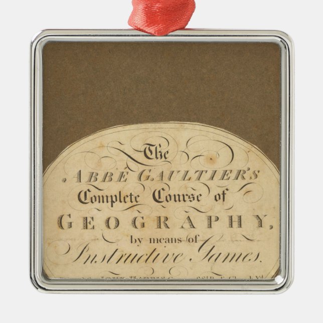 Complete course of geography metal ornament (Front)