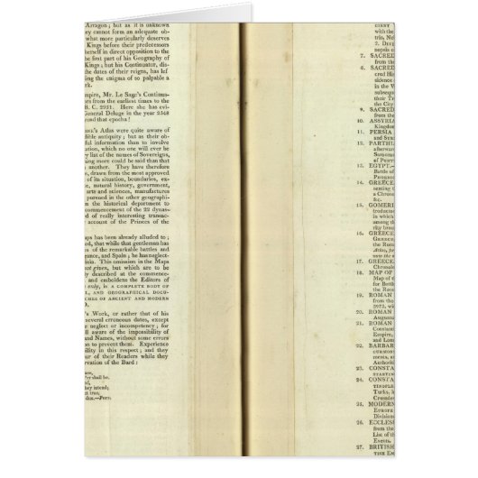 Complete Genealogical, Historical, Chronological Cards (Front)