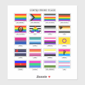 Complete LGBTQ+ Pride Flag Guide Sticker