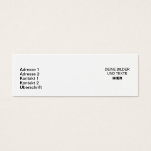 Complete narrow business cards