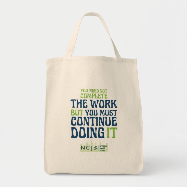 Complete the Work  Tote Bag (Front)