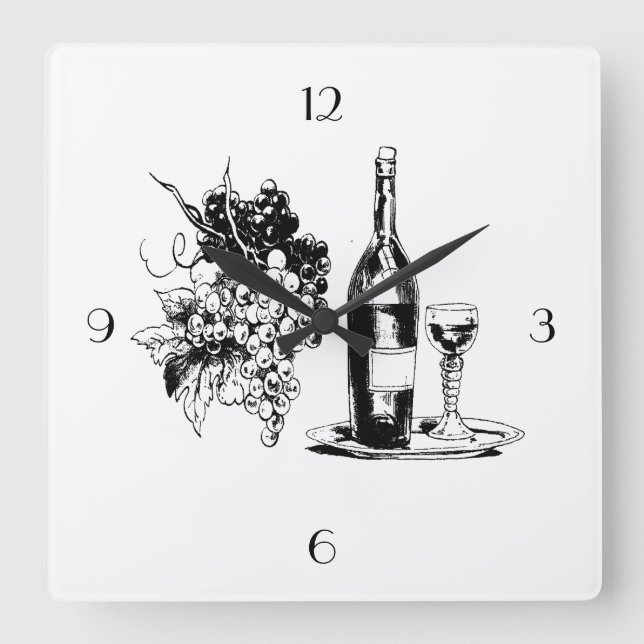 COMPLETE WINE WALL CLOCK (Front)