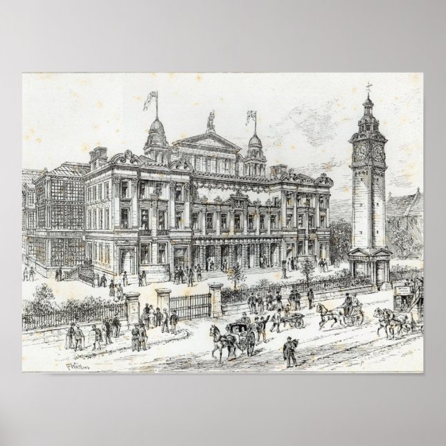 Completed buildings of the People's Palace Poster (Front)